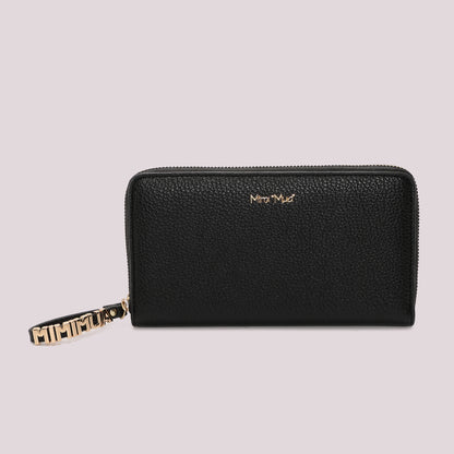 PORTAFOGLIO GRANDE BASIC CON TIRA ZIP LOGATO