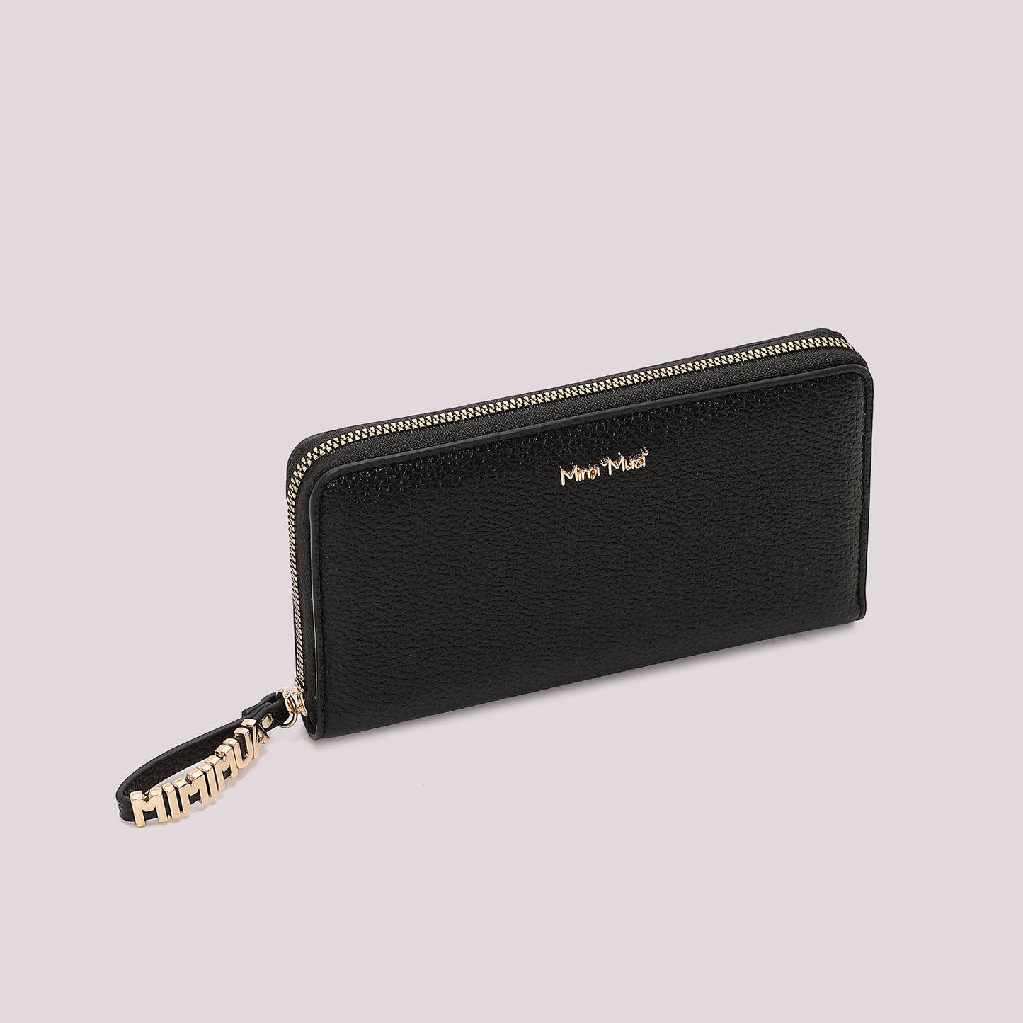 PORTAFOGLIO GRANDE BASIC CON TIRA ZIP LOGATO