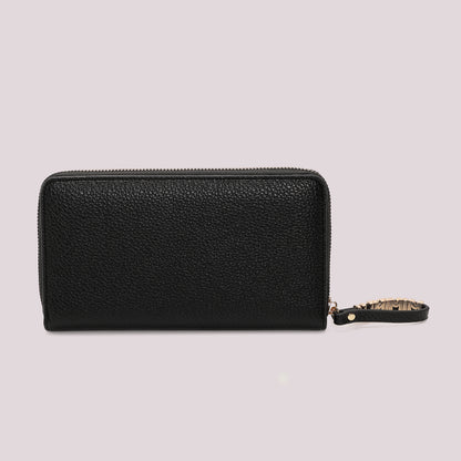 PORTAFOGLIO GRANDE BASIC CON TIRA ZIP LOGATO