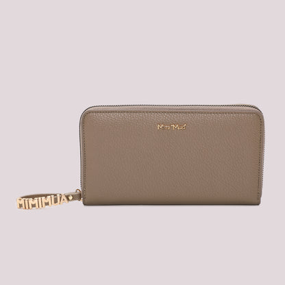 PORTAFOGLIO GRANDE BASIC CON TIRA ZIP LOGATO