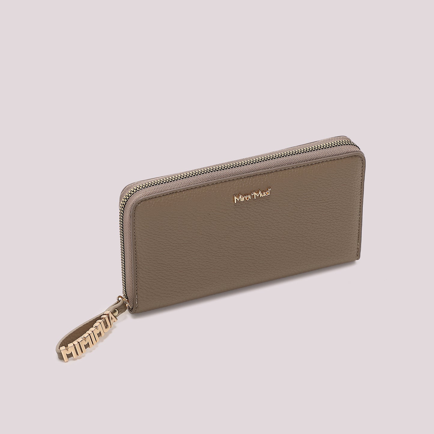 PORTAFOGLIO GRANDE BASIC CON TIRA ZIP LOGATO