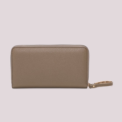 PORTAFOGLIO GRANDE BASIC CON TIRA ZIP LOGATO