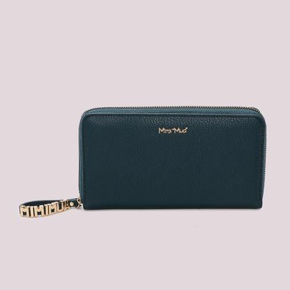 PORTAFOGLIO GRANDE BASIC CON TIRA ZIP LOGATO