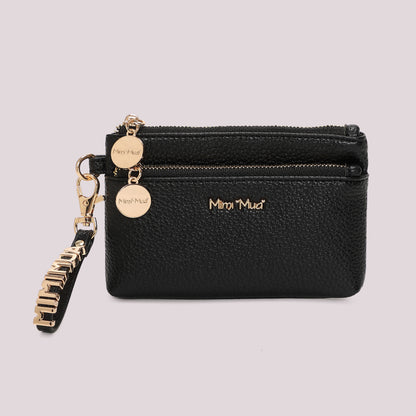 PORTAFOGLIO PICCOLO BASIC CON TIRA ZIP LOGATO