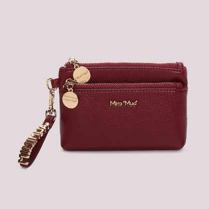 PORTAFOGLIO PICCOLO BASIC CON TIRA ZIP LOGATO