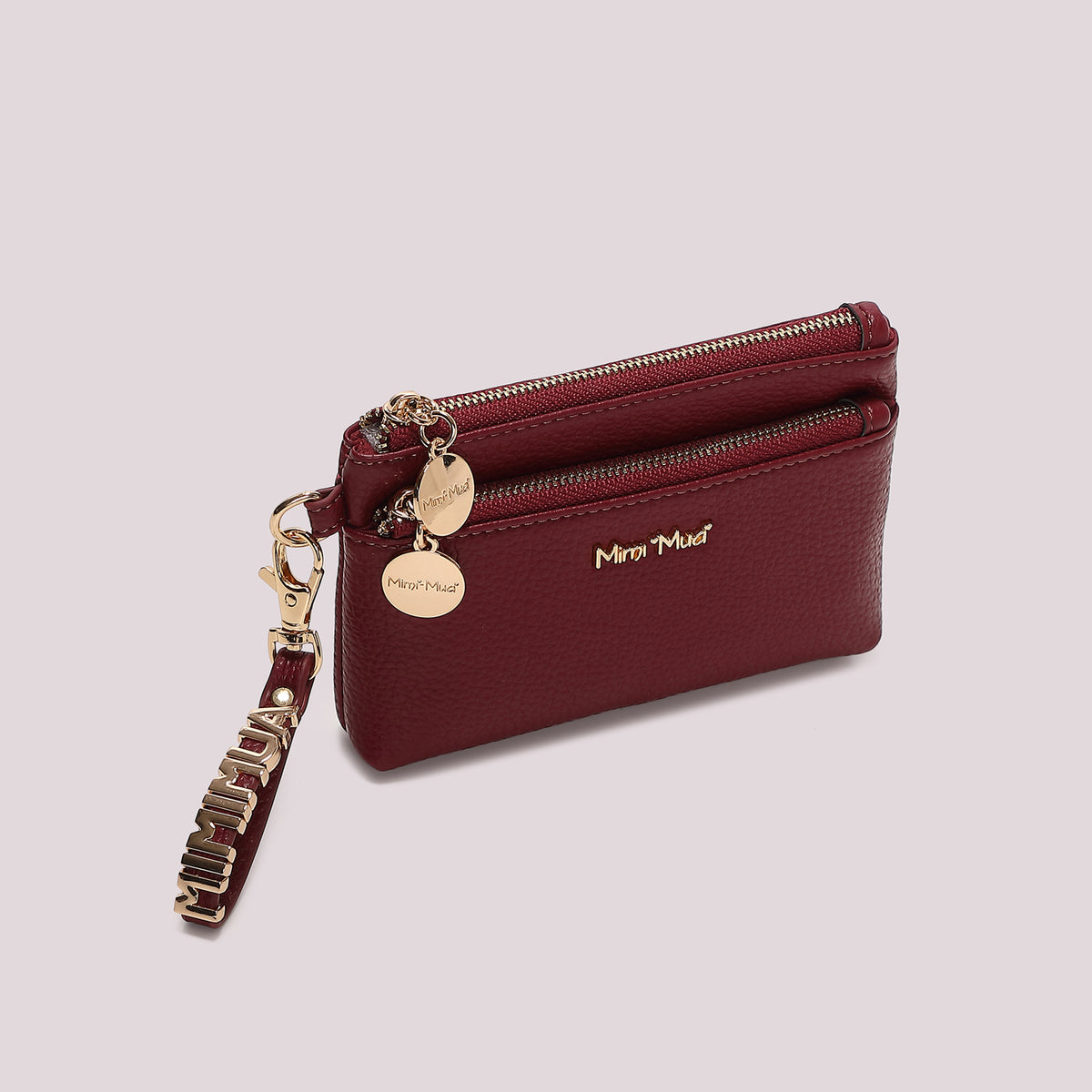 PORTAFOGLIO PICCOLO BASIC CON TIRA ZIP LOGATO