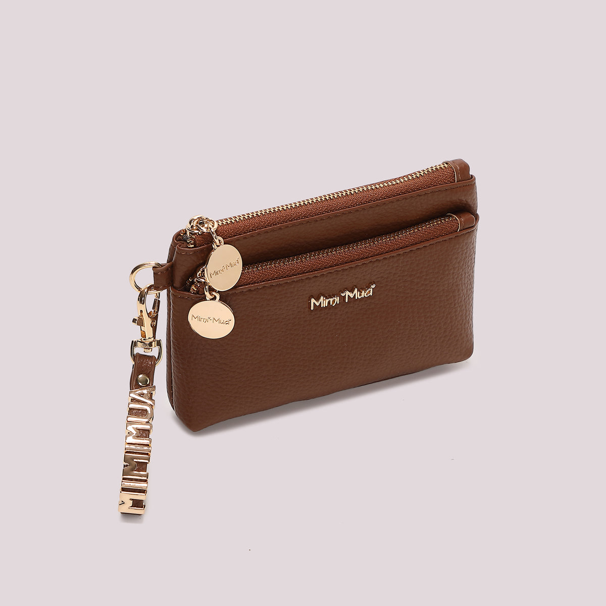 PORTAFOGLIO PICCOLO BASIC CON TIRA ZIP LOGATO