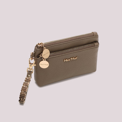 PORTAFOGLIO PICCOLO BASIC CON TIRA ZIP LOGATO