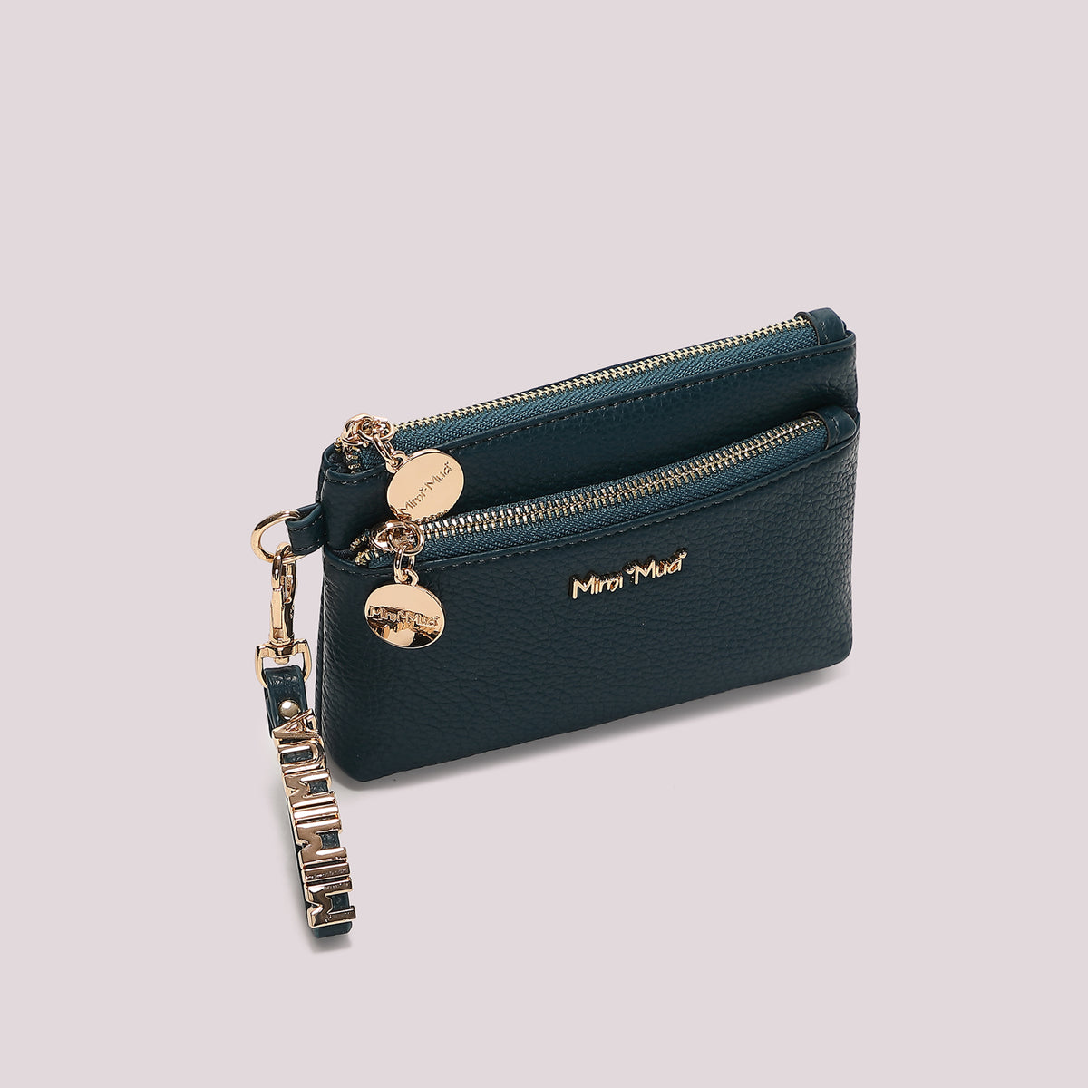 PORTAFOGLIO PICCOLO BASIC CON TIRA ZIP LOGATO