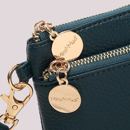 PORTAFOGLIO PICCOLO BASIC CON TIRA ZIP LOGATO