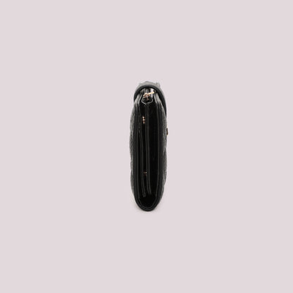 PORTAFOGLIO GRANDE TRAPUNTATO CON CINTURINO