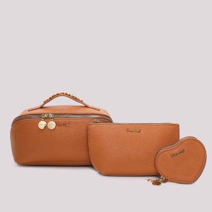 BEAUTY CASE SET DA 3 CON SCRITTA MIMÍ-MUÁ