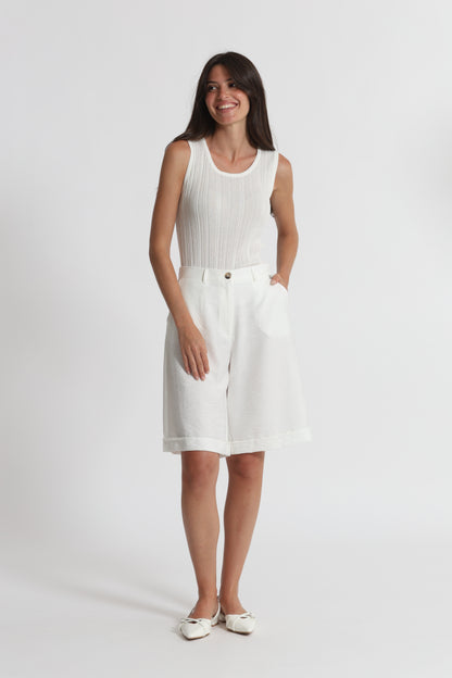 PANTALONE BERMUDA BASIC VISCOSA NYLON