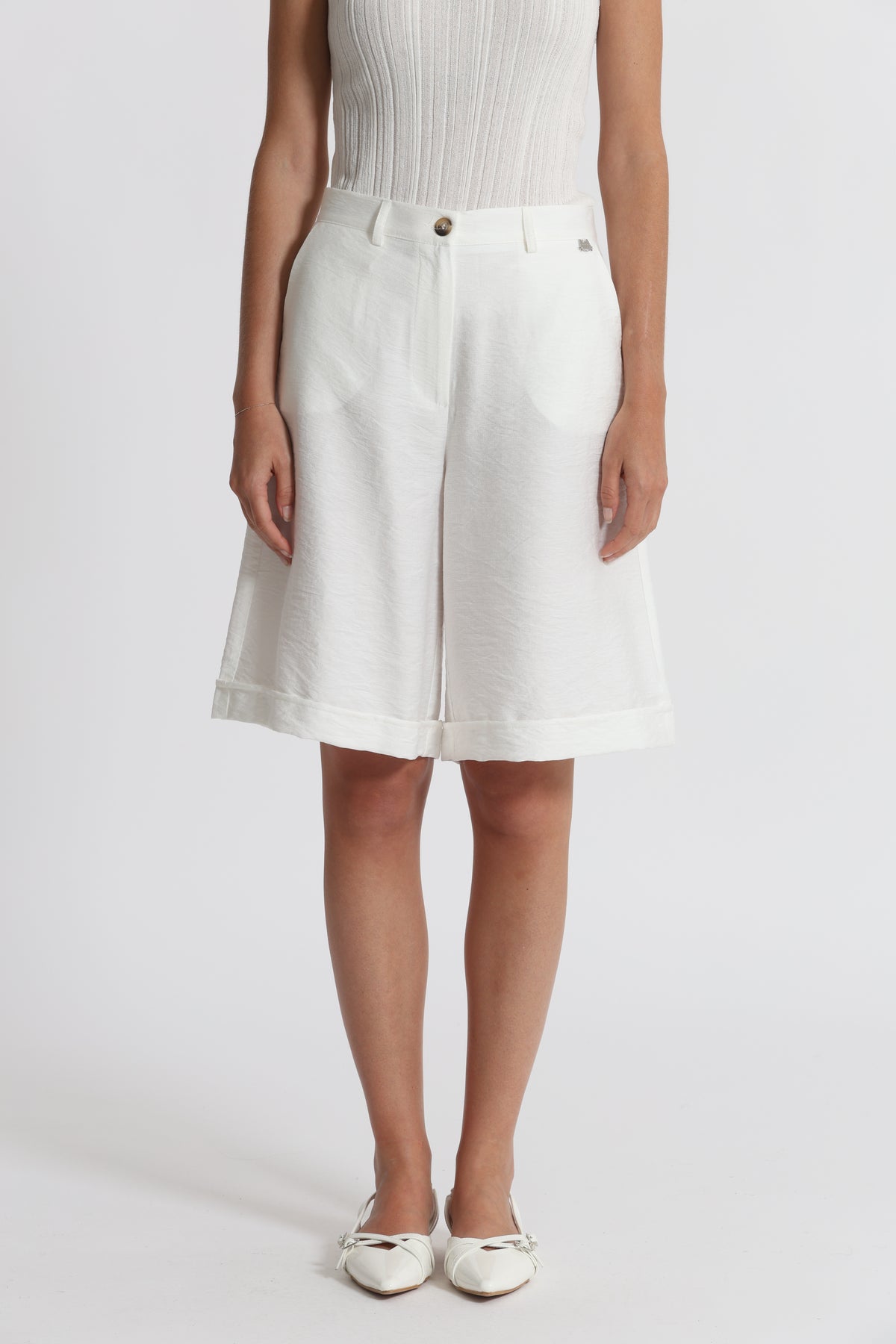 PANTALONE BERMUDA BASIC VISCOSA NYLON