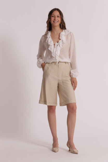 PANTALONE BERMUDA BASIC VISCOSA NYLON