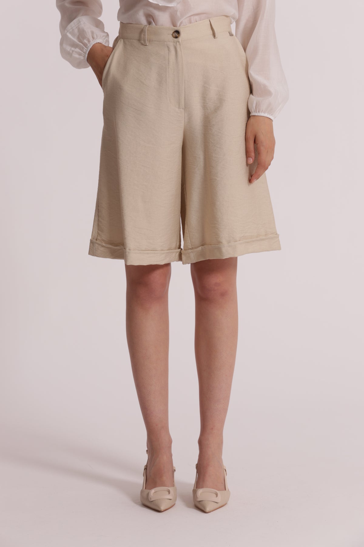 PANTALONE BERMUDA BASIC VISCOSA NYLON