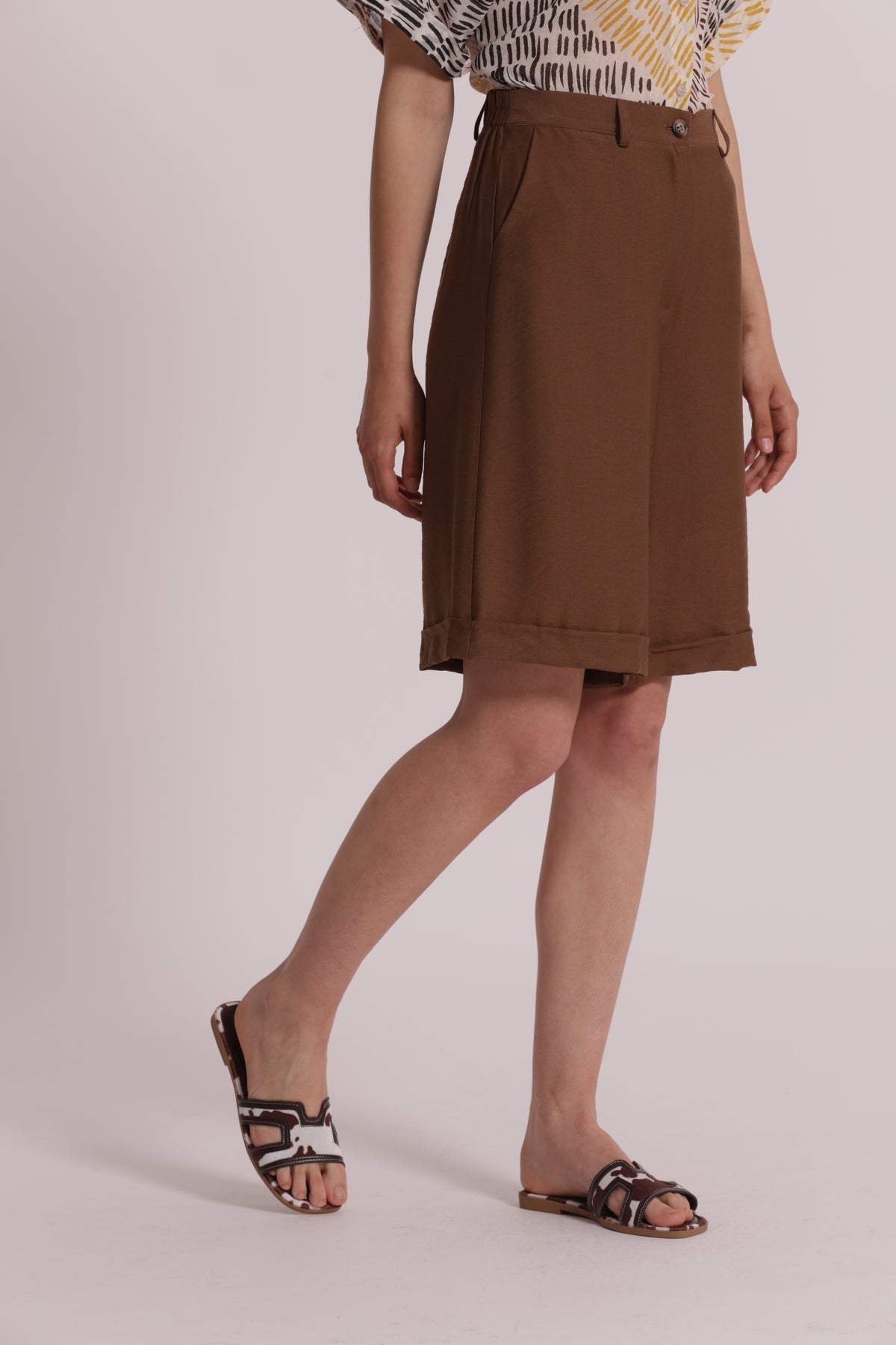 PANTALONE BERMUDA BASIC VISCOSA NYLON