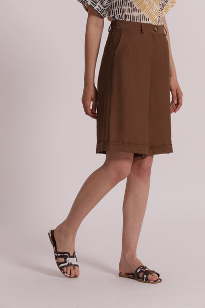PANTALONE BERMUDA BASIC VISCOSA NYLON