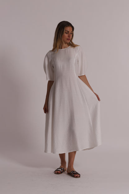 ABITO MIDI MEZZE MANICHE VISCOSA NYLON