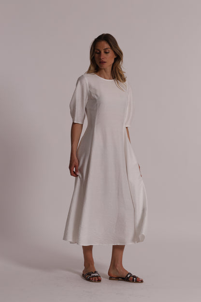 ABITO MIDI MEZZE MANICHE VISCOSA NYLON