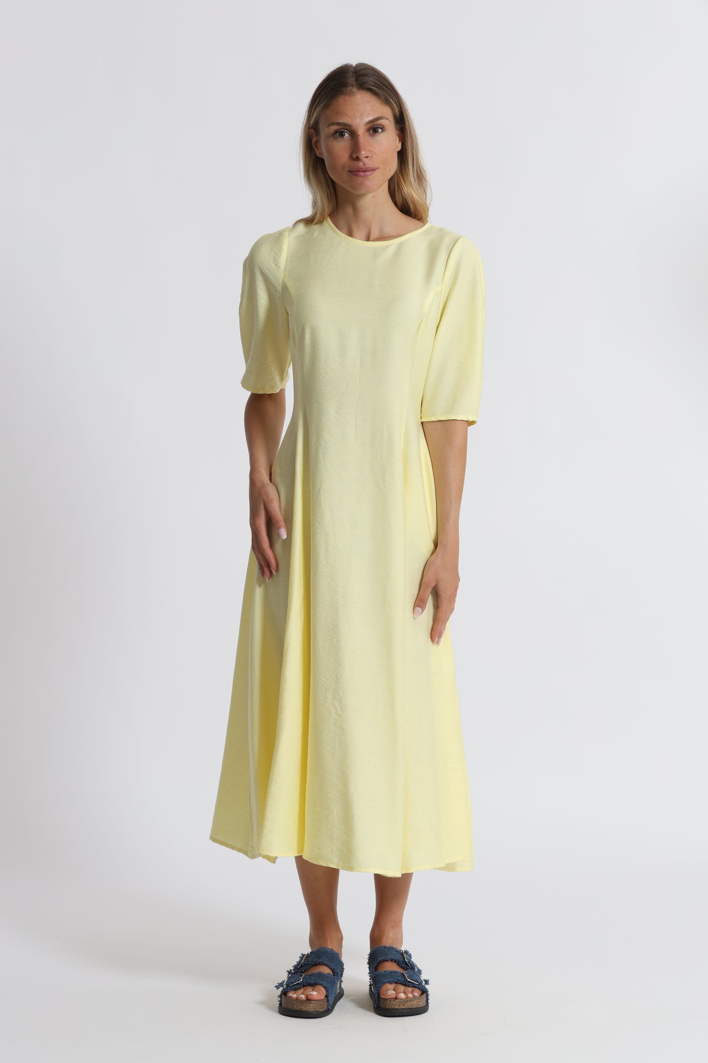 ABITO MIDI MEZZE MANICHE VISCOSA NYLON