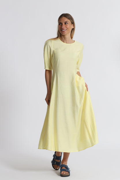 ABITO MIDI MEZZE MANICHE VISCOSA NYLON