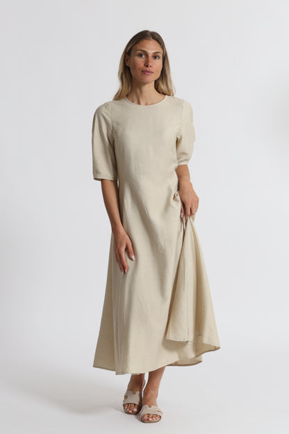 ABITO MIDI MEZZE MANICHE VISCOSA NYLON