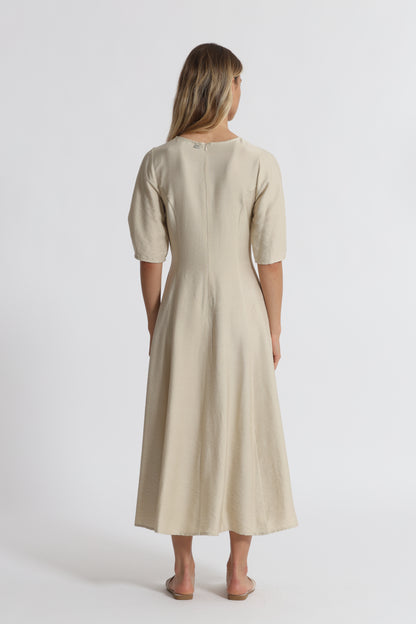 ABITO MIDI MEZZE MANICHE VISCOSA NYLON