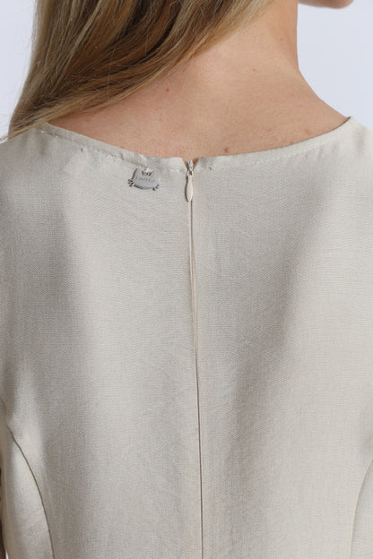 ABITO MIDI MEZZE MANICHE VISCOSA NYLON
