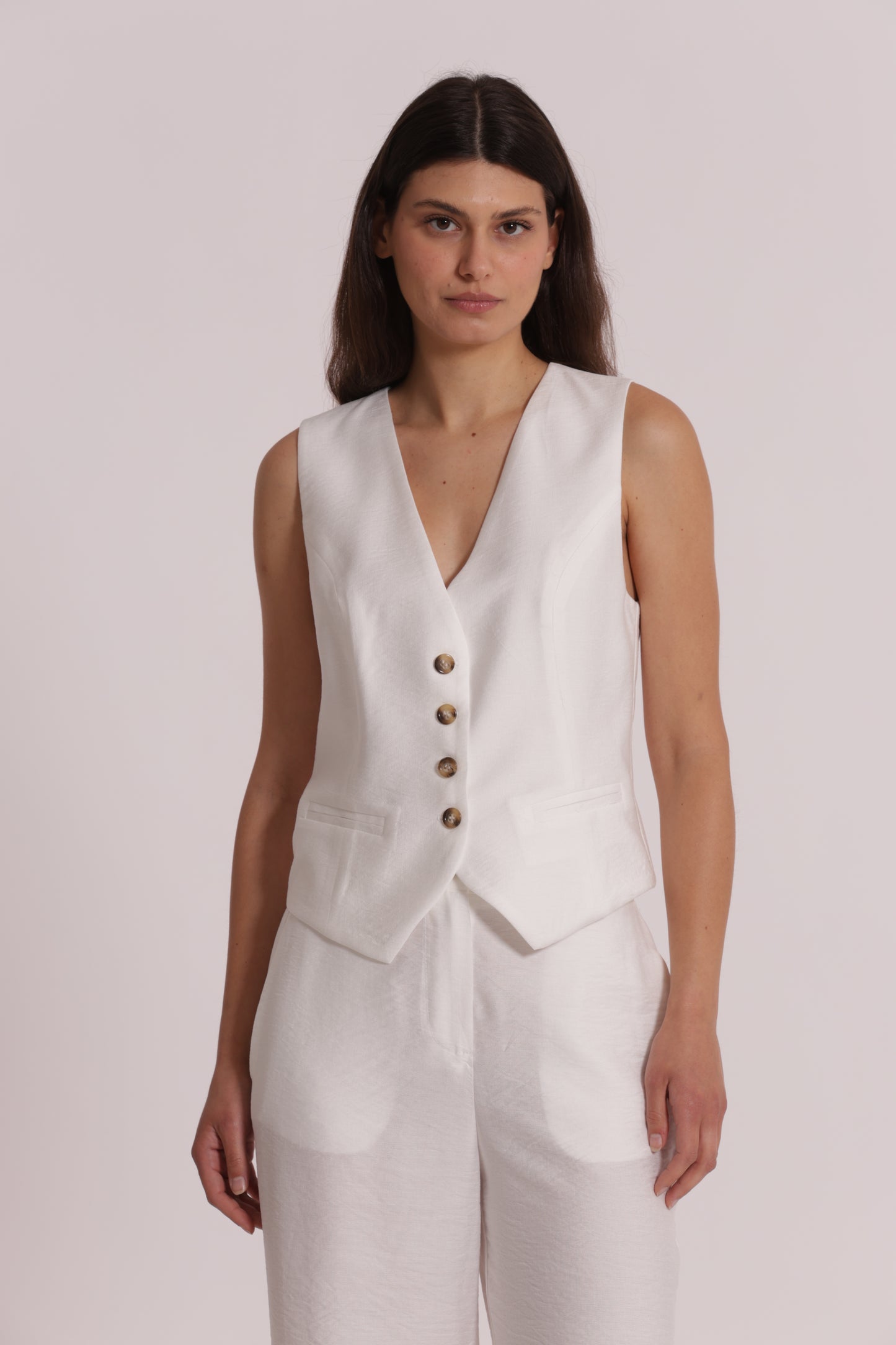 GILET BASIC VISCOSA NYLON