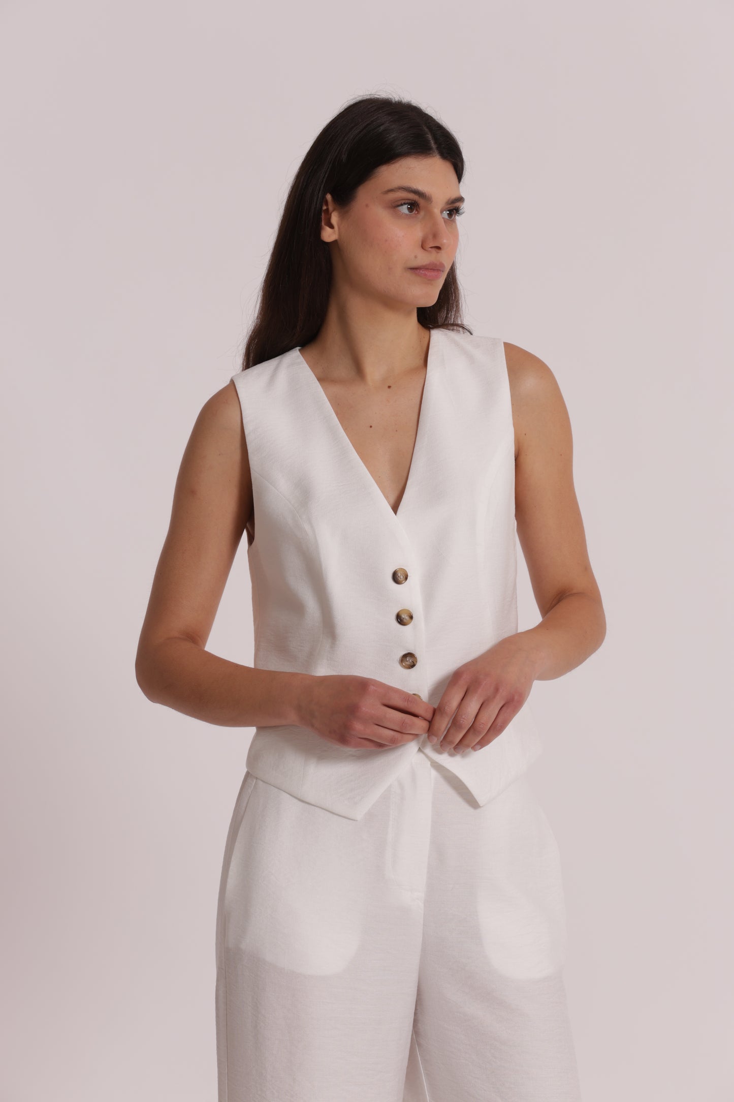 GILET BASIC VISCOSA NYLON