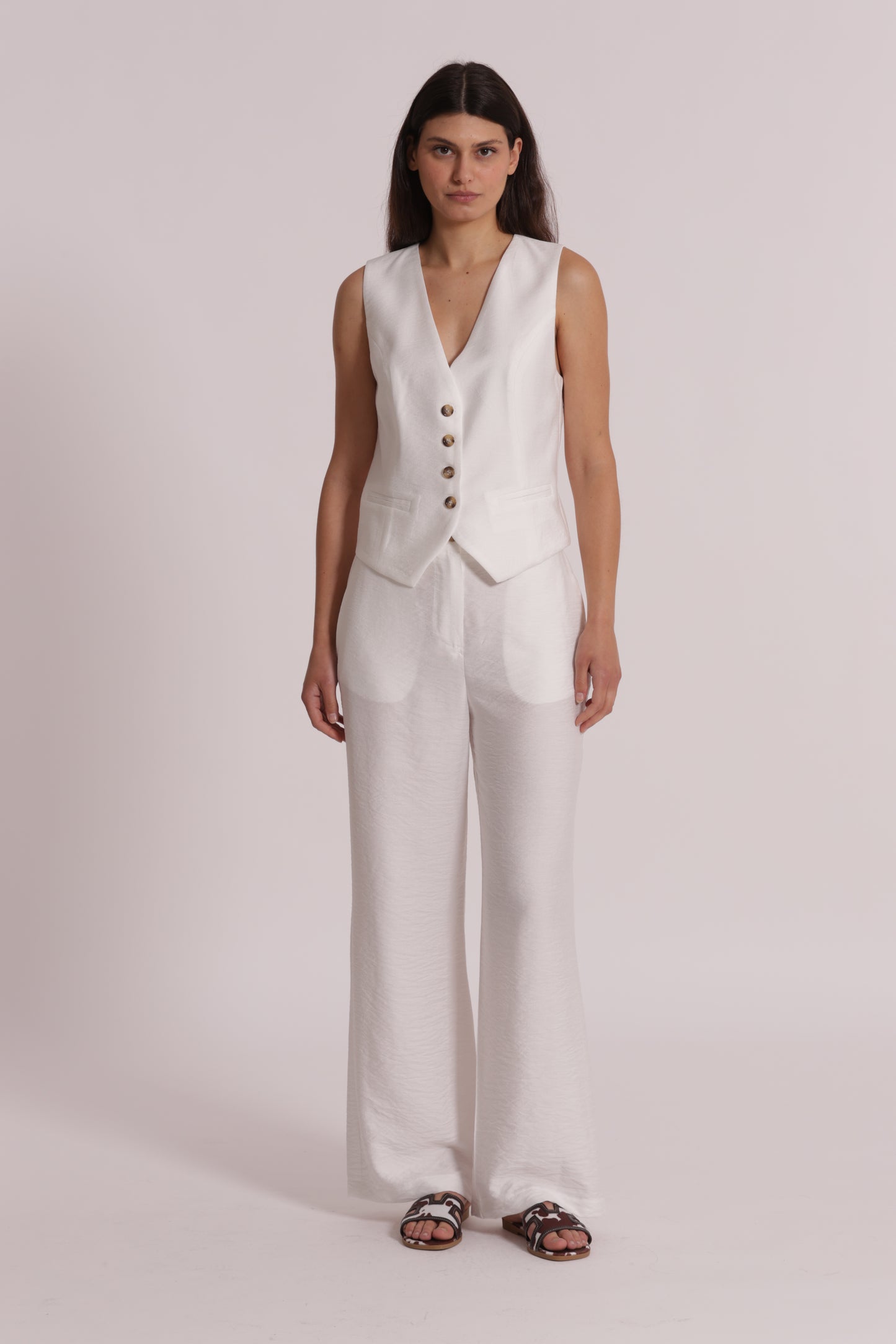 GILET BASIC VISCOSA NYLON