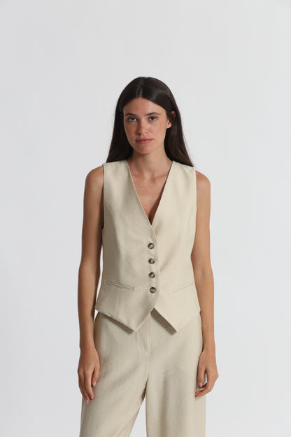 GILET BASIC VISCOSA NYLON