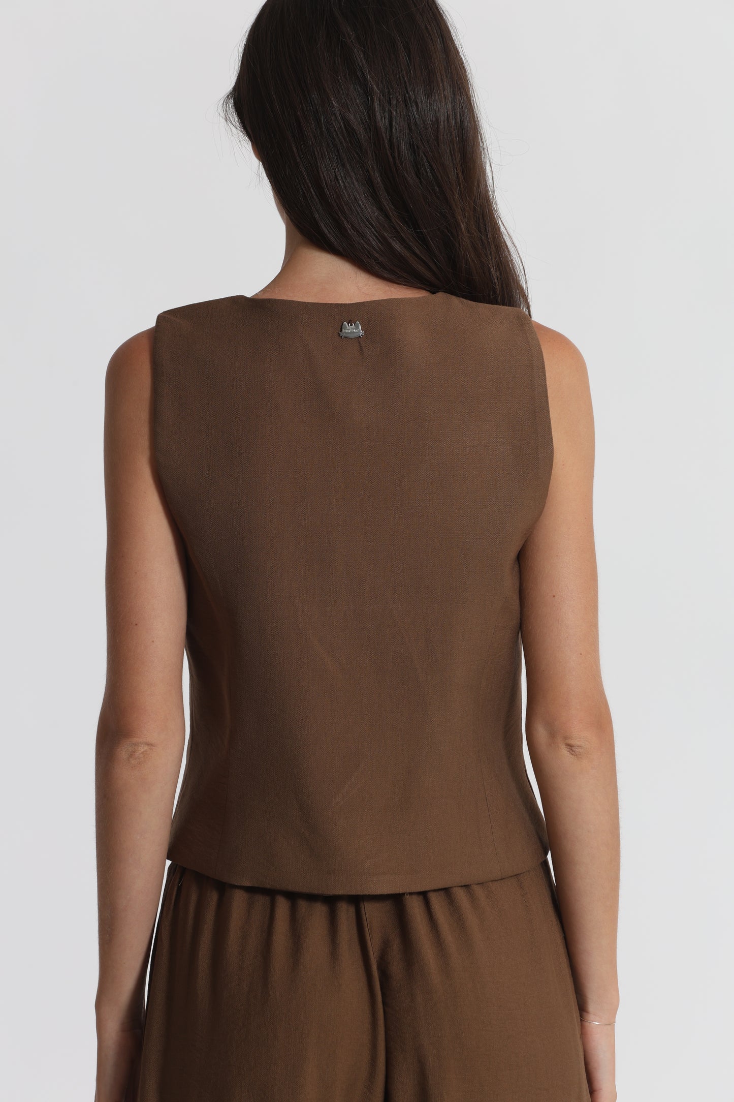 GILET BASIC VISCOSA NYLON