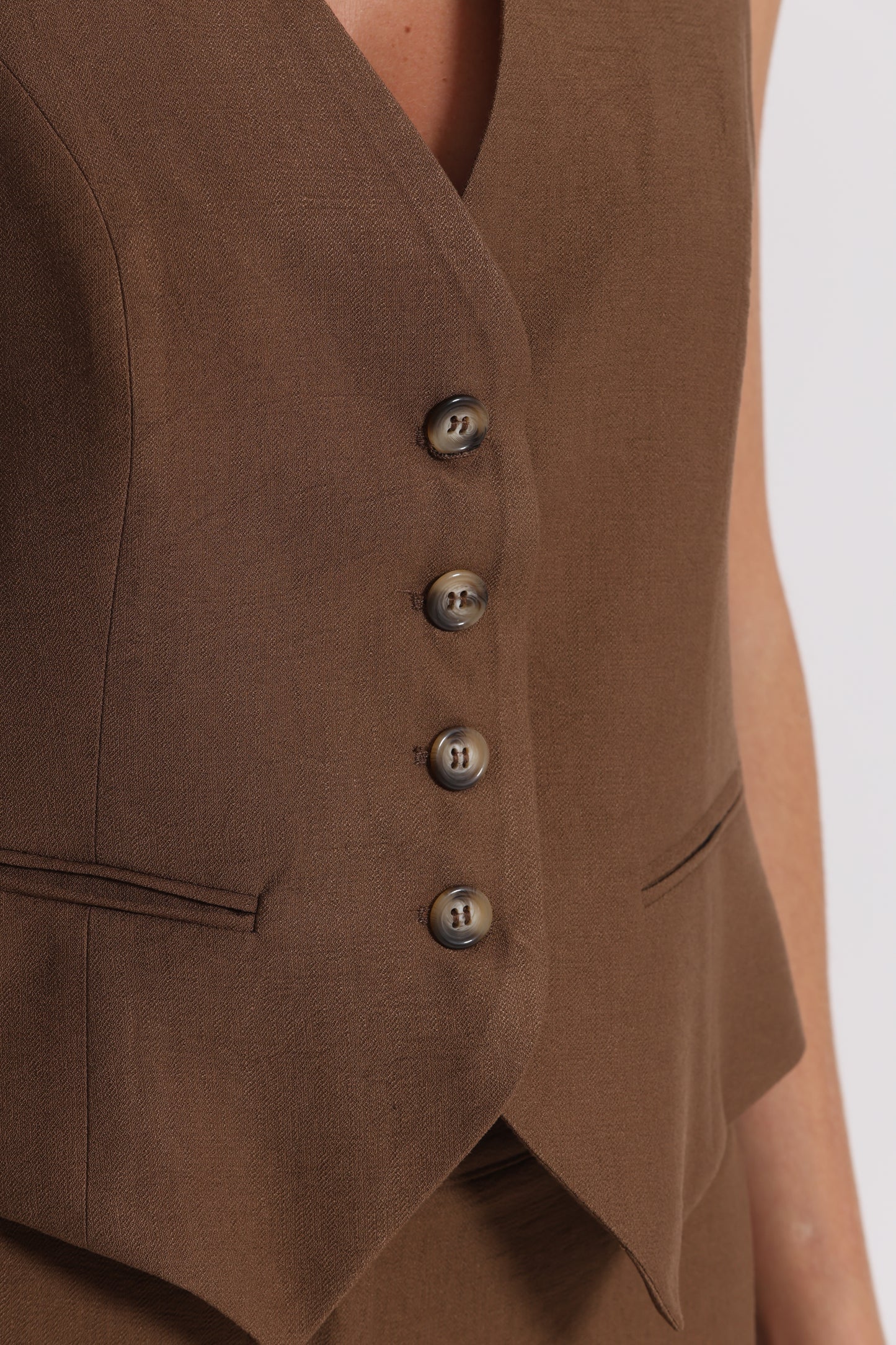 GILET BASIC VISCOSA NYLON