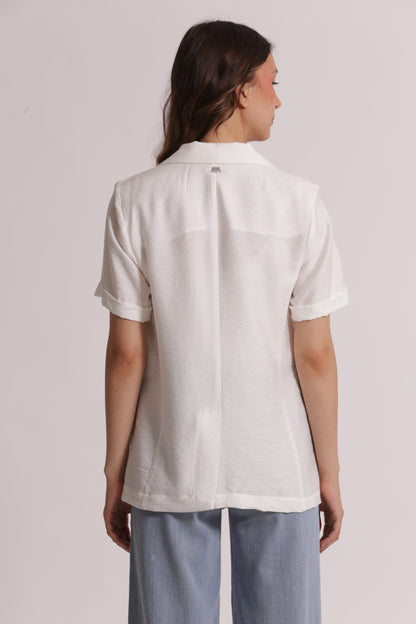 GIACCA BASIC MANICHE CORTE VISCOSA NYLON