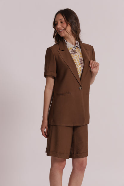 GIACCA BASIC MANICHE CORTE VISCOSA NYLON