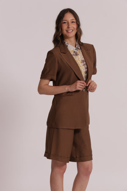 GIACCA BASIC MANICHE CORTE VISCOSA NYLON