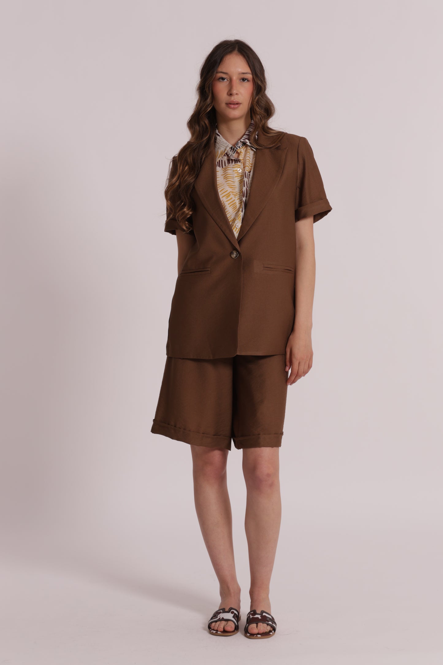 GIACCA BASIC MANICHE CORTE VISCOSA NYLON