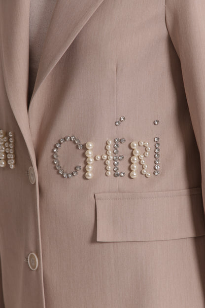 GIACCA CON DETTAGLIO SCRITTA FRONTALE