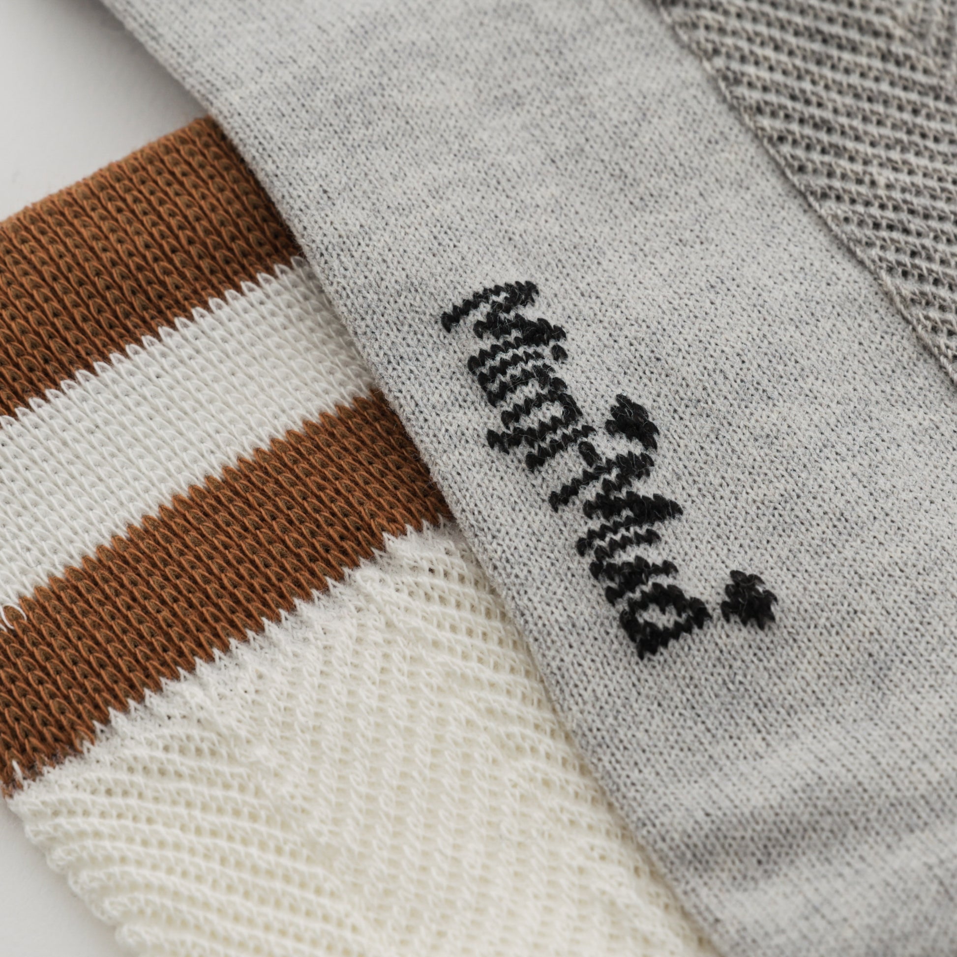 CALZINI PANNA RIGHE BEIGE