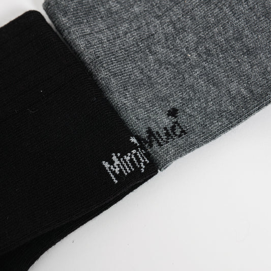 CALZINI GRIGI MELANGE A RIGHE