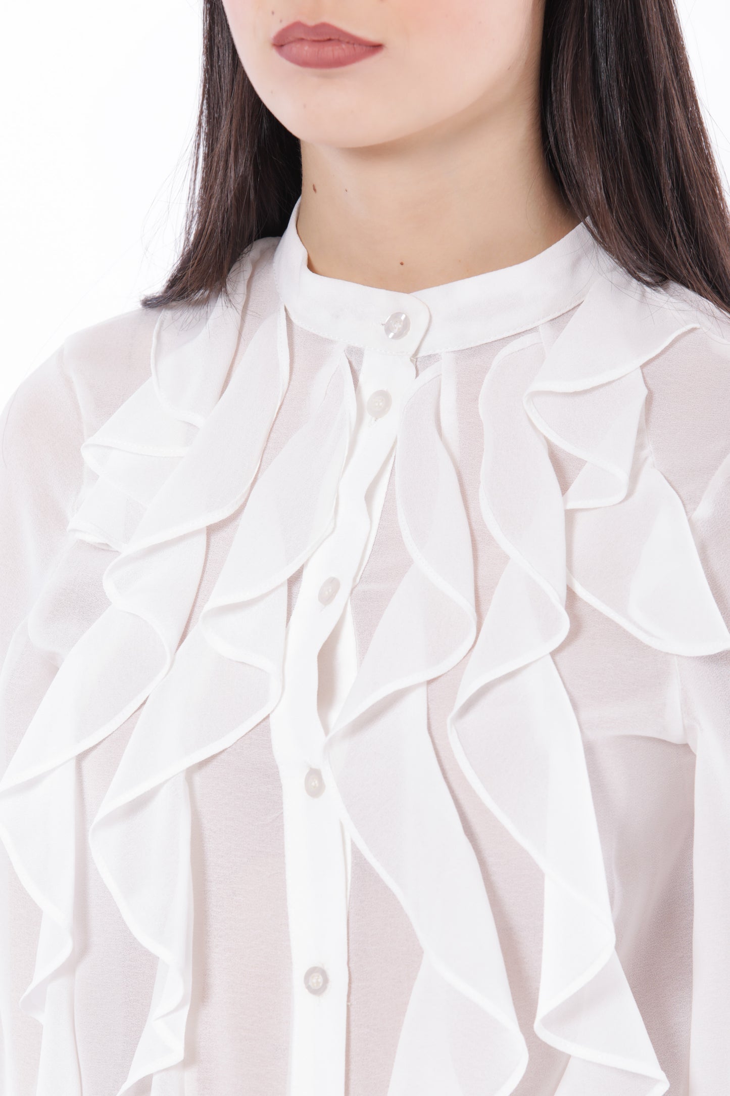 CAMICIA IN GEORGETTE CON CHABOD