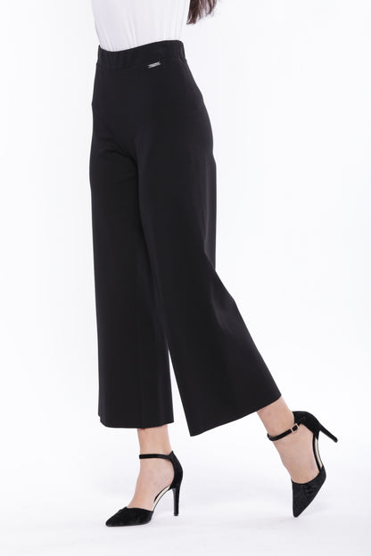 PANTALONE PALAZZO CROPPED IN PUNTO MILANO