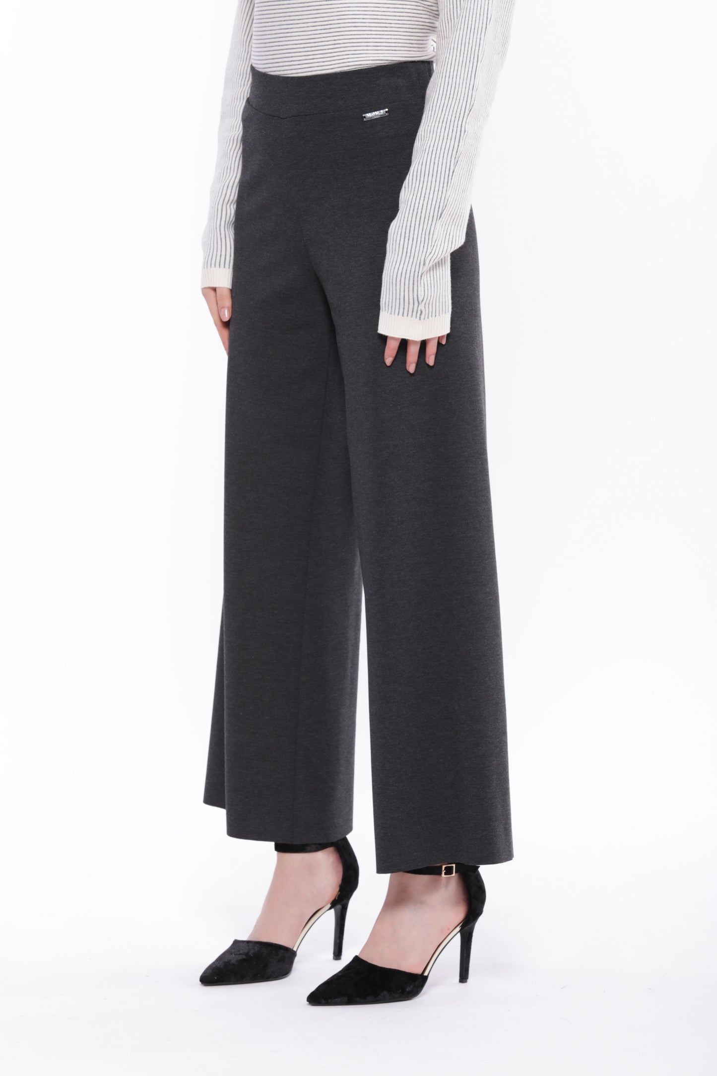 PANTALONE PALAZZO CROPPED IN PUNTO MILANO