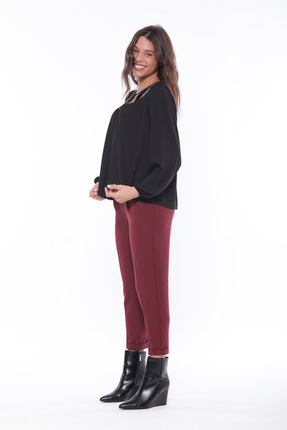 PANTALONE JOGGER IN POLYVISCOSA