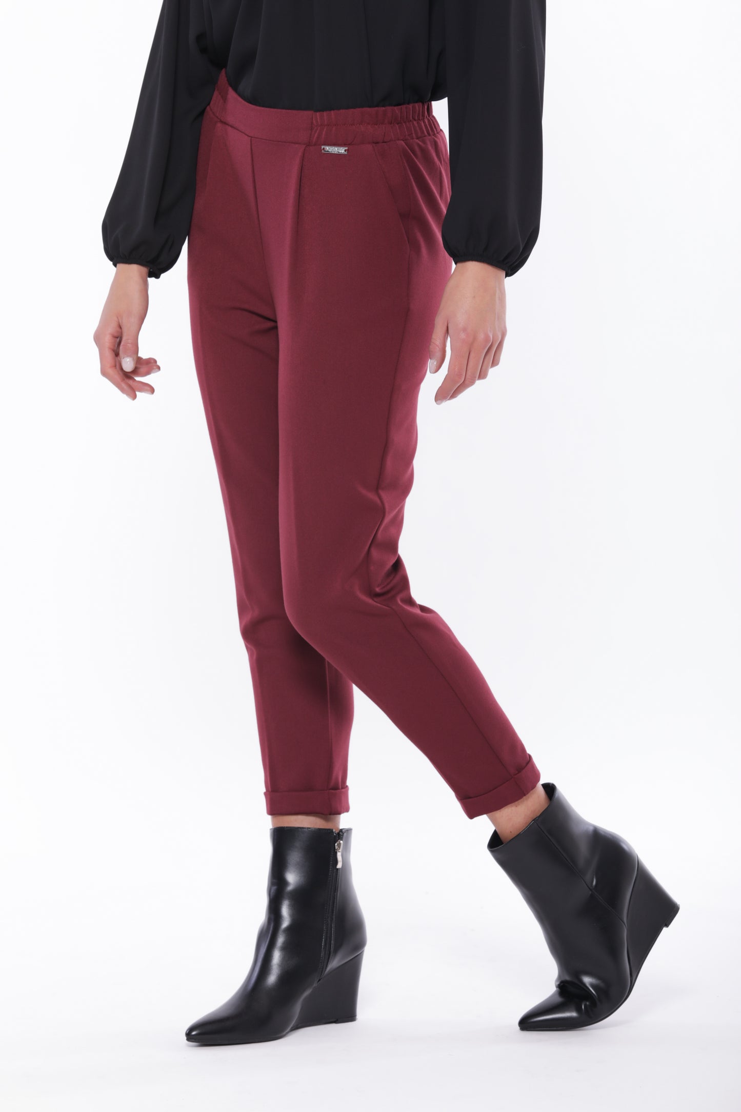 PANTALONE JOGGER IN POLYVISCOSA