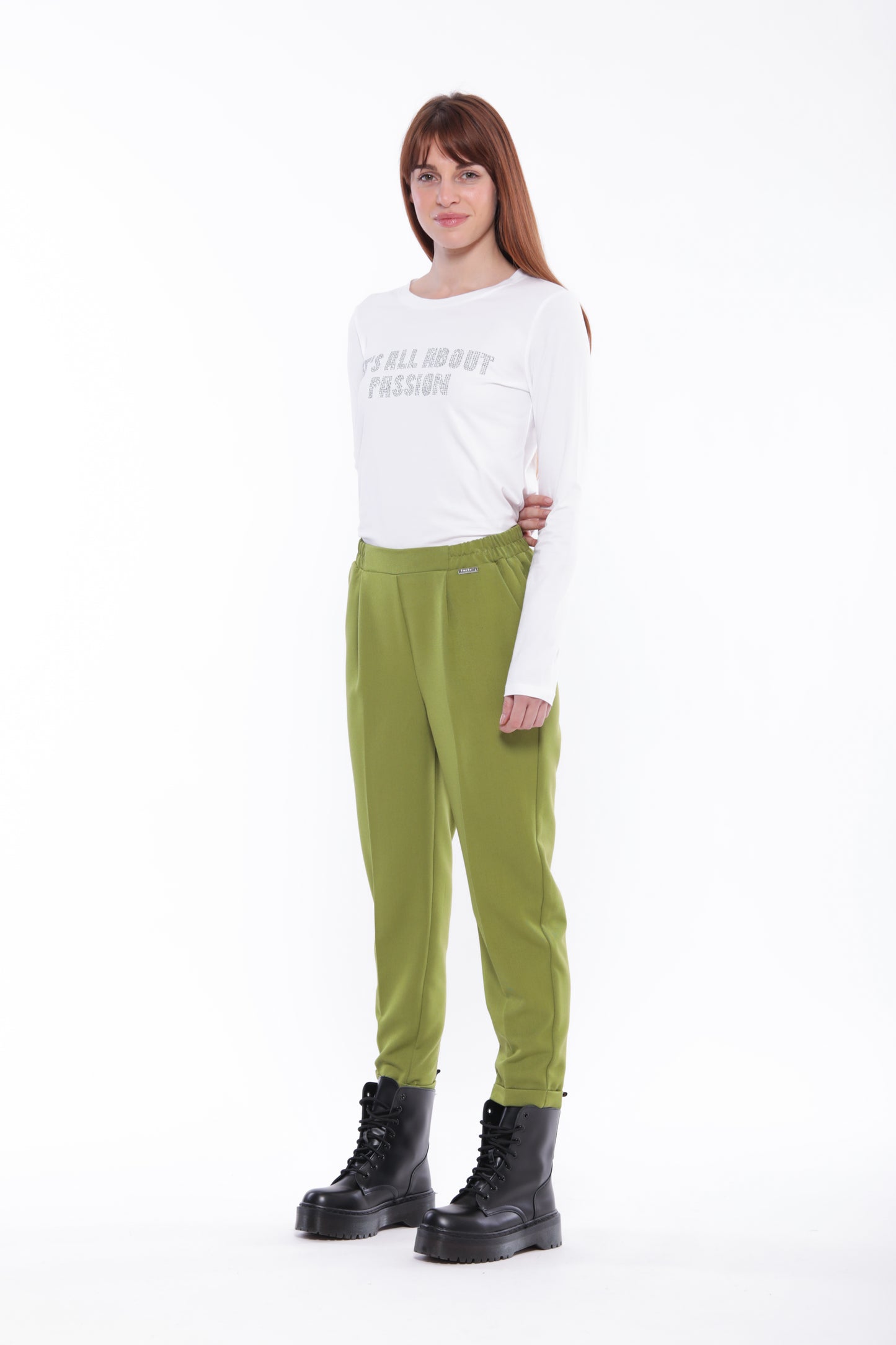 PANTALONE JOGGER IN POLYVISCOSA