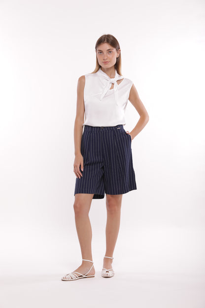 PANTALONE BERMUDA GESSATO