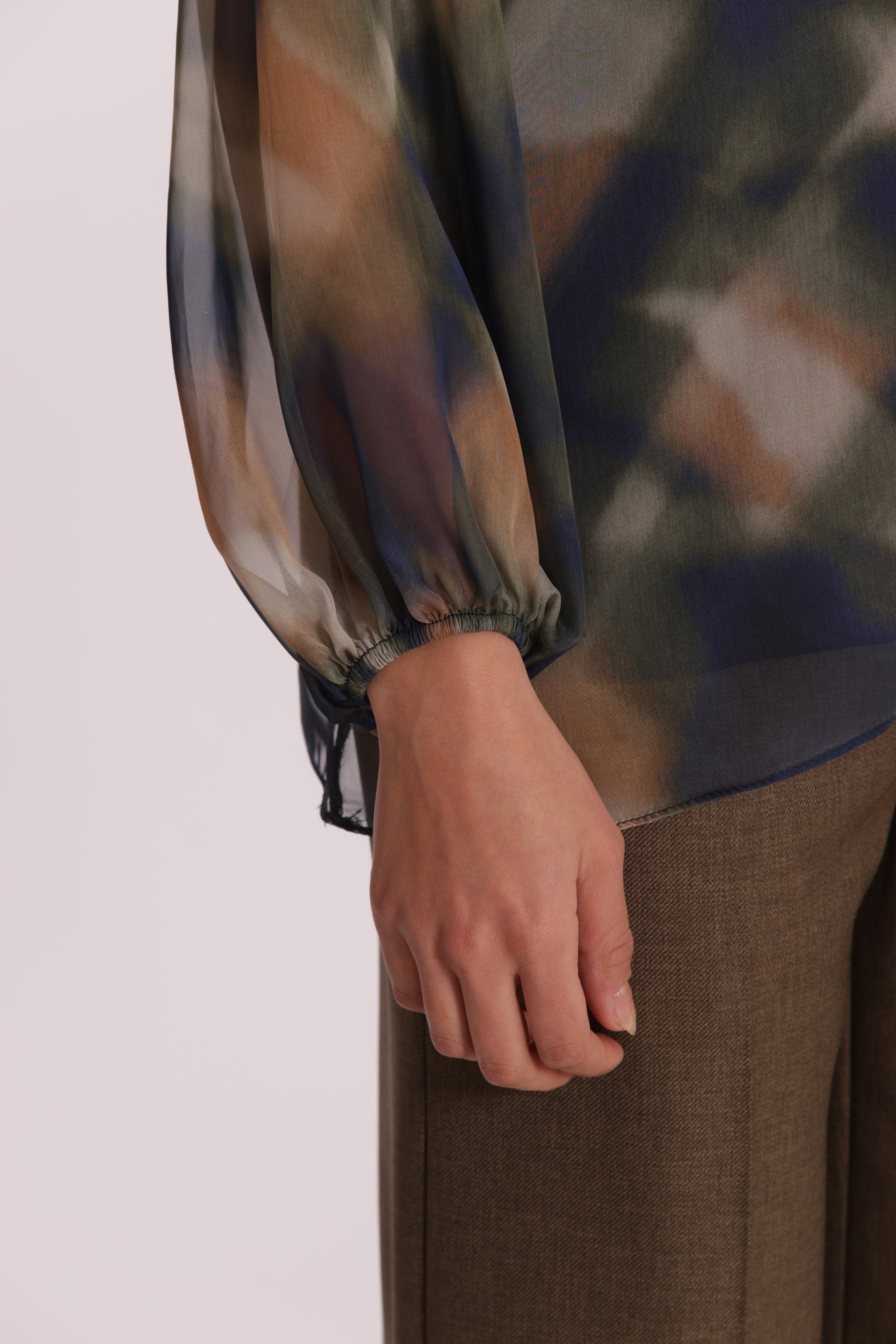 BLUSA SCOLLO TONDO FANTASIA CHECK